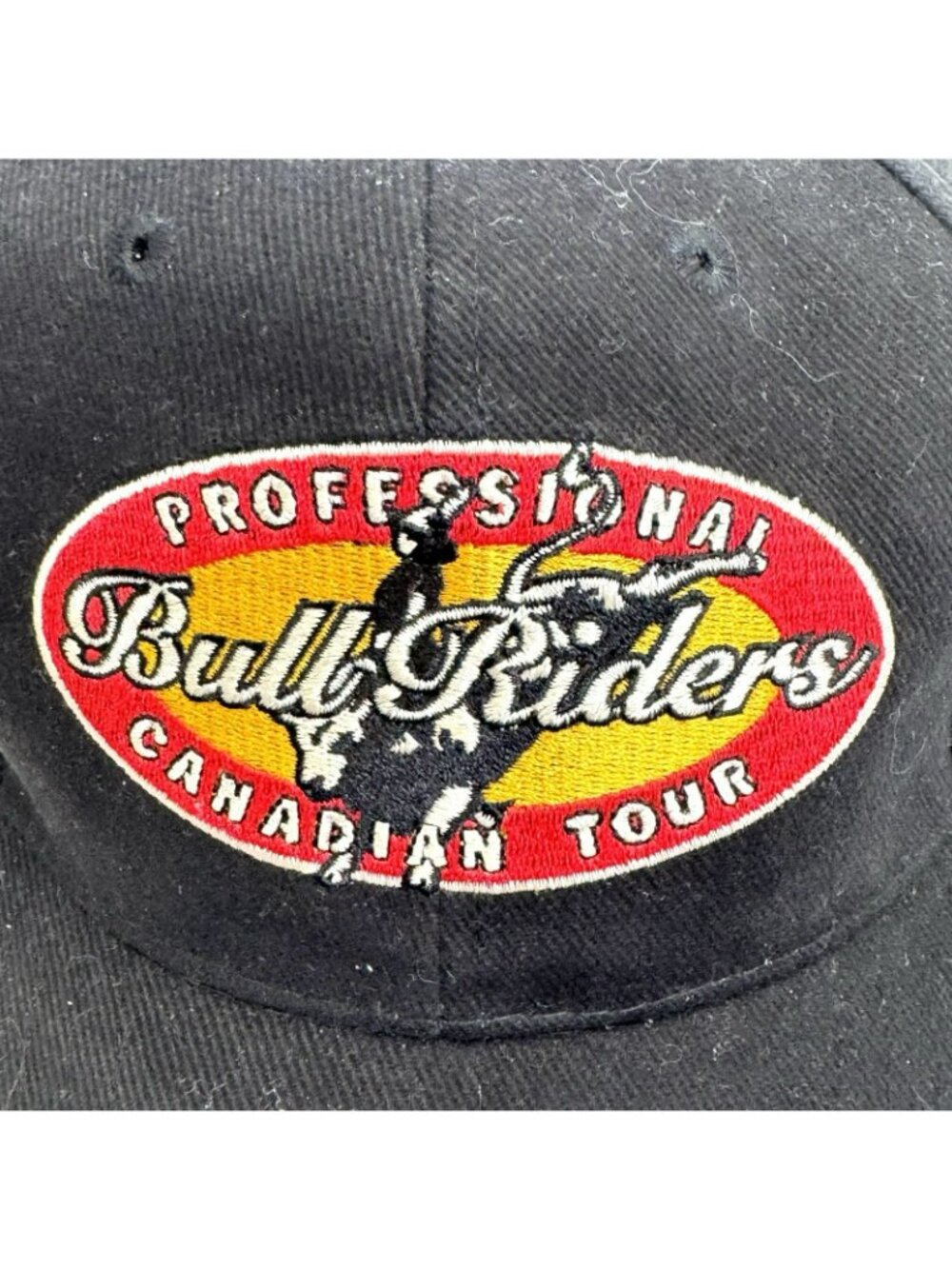 PBR Professional Bull Riders Cap Hat Adjustable Black Canadian Tour Rodeo - Picture 2 of 6
